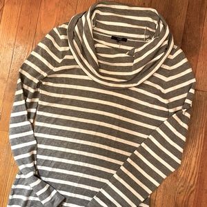 Tart Striped Cowl Neck Jersey Dress Size Large